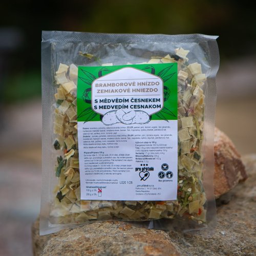 Bramborové hnízdo s medvědím česnekem - Velikost: 100g
